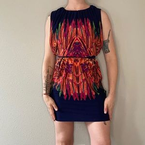 Vibrant Y2k sleeveless dress